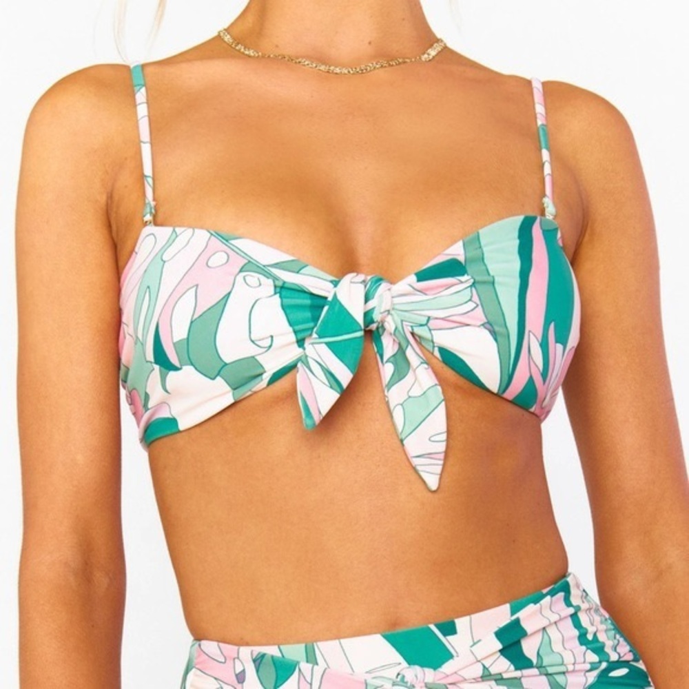 Show Me Your Mumu Flamingo Palms Bikini Top